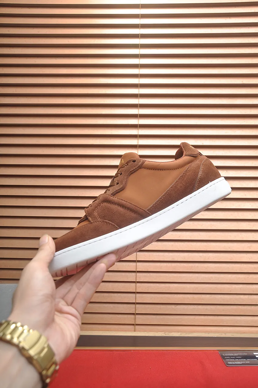 Men's shoes 💰580💶【PRADA】Top original, new season, high quality original goods, top imported calfskin with original imported glue, imported cowhide inside with original cowhide feet, original outsole! Quality guaranteed! Code 38-45 (45 customized)